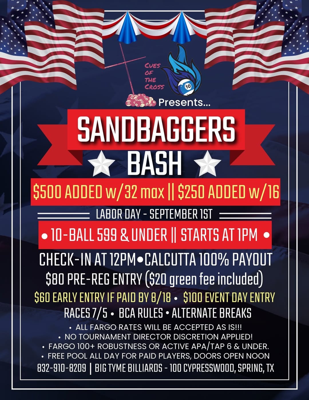 Tournament flyer / rules image